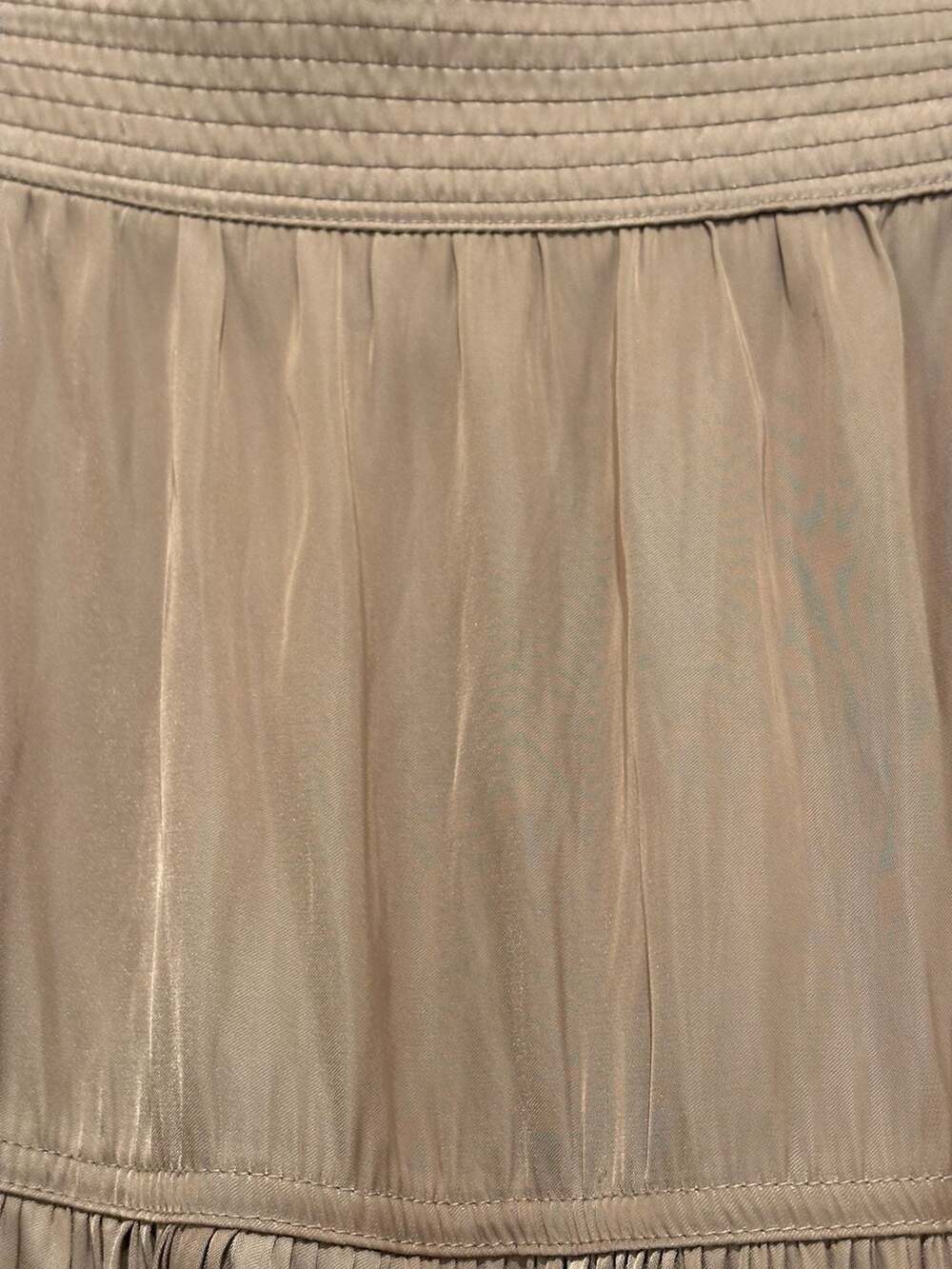 Rachel Zoe Maxi Skirt Brown Crinkled Tiered Elastic Waist - Picture 4 of 15